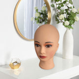Maxbell Female Mannequin Head Form Wig Display Stand for Cosmetology Glasses Headset Light skin