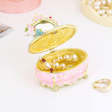 Maxbell Enameled Trinket Jewelry Box Tabletop Party Dressing Table Design Home Decor