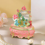 Maxbell Enameled Trinket Jewelry Box Tabletop Party Dressing Table Design Home Decor