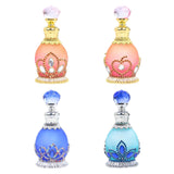 Maxbell Perfume Bottle Gifts Essential Oil Container for Ladies Women and Men Travel Red Crown