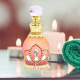 Maxbell Perfume Bottle Gifts Essential Oil Container for Ladies Women and Men Travel Red Crown