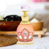 Maxbell Perfume Bottle Gifts Essential Oil Container for Ladies Women and Men Travel Red Crown
