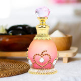 Maxbell Perfume Bottle Gifts Essential Oil Container for Ladies Women and Men Travel Red Leaves