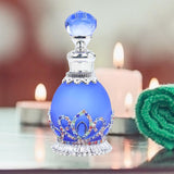 Maxbell Perfume Bottle Gifts Essential Oil Container for Ladies Women and Men Travel Dark Blue