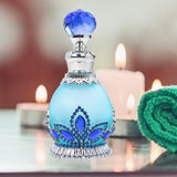 Maxbell Perfume Bottle Gifts Essential Oil Container for Ladies Women and Men Travel Light Blue