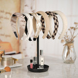 Maxbell Headband Holder Organizer Jewelry Display Stand for Eyeglasses Hairband Desk Black