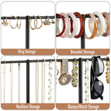 Maxbell Headband Holder Organizer Jewelry Display Stand for Eyeglasses Hairband Desk Black