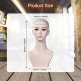 Maxbell Female Mannequin Head Professional Tabletop Versatile Manikin Head for Salon