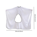 Maxbell Hair Cutting Cape for Men Women Waterproof Barber Cape for Shop Hair Dyeing White