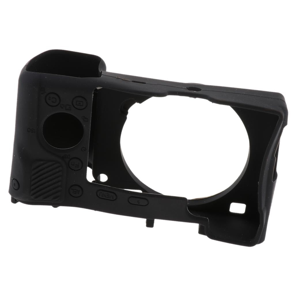 Maxbell Soft Silicone Rubber Camera Protective Cover Case for Sony A6000 Black+Red