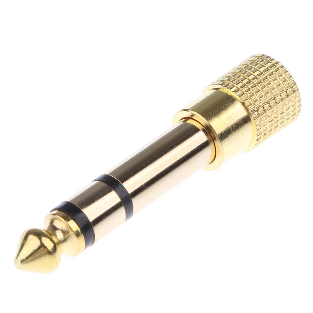 Maxbell Headphone Adapter 6.35 mm Male to 3.5 mm Female Stereo Adapter Plus