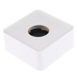 Maxbell Square Cube Shaped Interview Mic Microphone Station Flag Station White - Aladdin Shoppers