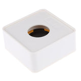 Maxbell Square Cube Shaped Interview Mic Microphone Station Flag Station White - Aladdin Shoppers
