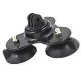 Triple Low Angle Suction Cup Car Windscreen Dash Mount for GoPro Hero 1/2/3/3+/4