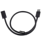 Durable 0.5meter/1.5ft USB 3.0 A Male to A Female Extension Cable Cord for Mouse Keyboard