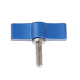 DSLR Camera Adjustable Hand Tightening Screws Aluminum Alloy Handle M5 Screw Blue