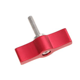 Camera Adjustable Hand Tightening Screws Aluminum Alloy Handle M4 Screw Red