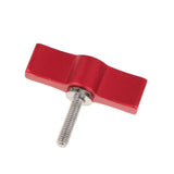 Camera Adjustable Hand Tightening Screws Aluminum Alloy Handle M4 Screw Red