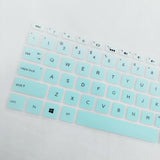 Silicone Desktop Keyboard Skin Cover For HP 15.6 Inch BF Laptop Clear Green