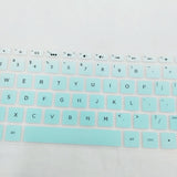 Silicone Desktop Keyboard Skin Cover For HP 15.6 Inch BF Laptop Clear Green