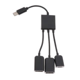 Maxbell 3 in 1 Micro USB HUB Adaptor with Power Charge OTG Cable Adapter Connector - Aladdin Shoppers