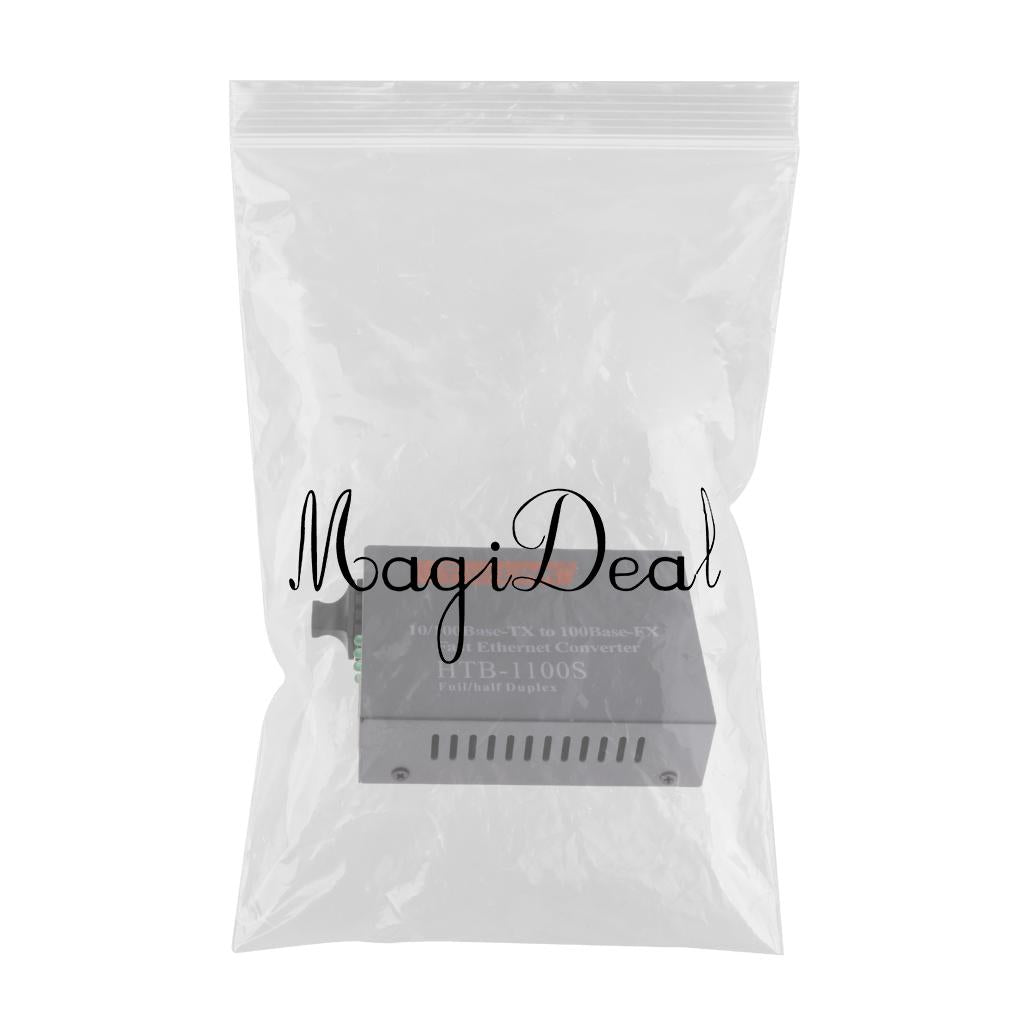 Maxbell HTB-1100s Fiber Optic Cable Converter SC to Cat.5e RJ45 Duplex Single Mode