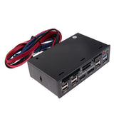 3x 5.25" Optical Drive Multifunctional Dashboard Media USB 3.0 Front Panel