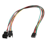 Maxbell PC Fan Power Connector 4pin Female to 2x 4pin Male Splitter Extension Cable