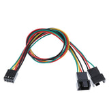 Maxbell PC Fan Power Connector 4pin Female to 2x 4pin Male Splitter Extension Cable