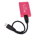 Maxbell mSATA to USB 3.0 External SSD Enclosure Conveter Case with Cable  Rose