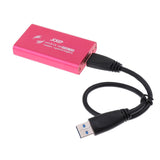 Maxbell mSATA to USB 3.0 External SSD Enclosure Conveter Case with Cable  Rose