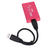 Maxbell mSATA to USB 3.0 External SSD Enclosure Conveter Case with Cable  Rose