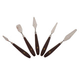Maxbell 3D Printer Spatula Palette Knife Removal Tools Kit with Wooden Handle Brown