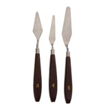 Maxbell 3D Printer Spatula Palette Knife Removal Tools Kit with Wooden Handle Brown