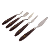 Maxbell 3D Printer Spatula Palette Knife Removal Tools Kit with Wooden Handle Brown