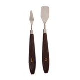 Maxbell 3D Printer Spatula Palette Knife Removal Tools Kit with Wooden Handle Brown
