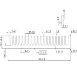 Maxbell Aluminum Heat Sink Cooling Radiator 200x140x20mm for 50-80W LED High Power
