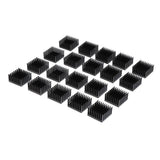 Maxbell 20Pieces Aluminum Heat Sink Cooling Fin 28x28x15mm for IC Led Chip 1-5W