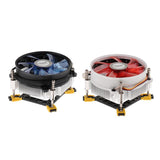 Maxbell Aluminum CPU Cooler with Cooling Fan Radiator Heatsink for LGA 775 115 Blue - Aladdin Shoppers