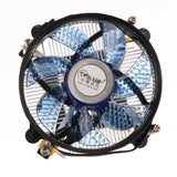 Maxbell Aluminum CPU Cooler with Cooling Fan Radiator Heatsink for LGA 775 115 Blue - Aladdin Shoppers