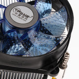 Maxbell Aluminum CPU Cooler with Cooling Fan Radiator Heatsink for LGA 775 115 Blue - Aladdin Shoppers