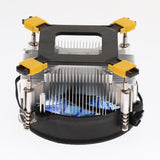 Maxbell Aluminum CPU Cooler with Cooling Fan Radiator Heatsink for LGA 775 115 Blue - Aladdin Shoppers