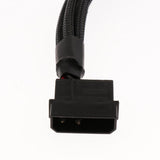 Maxbell Computer Case CPU Fans 4 Pin to 3 Pin 4 Way Splitter Adapter Cables 270mm