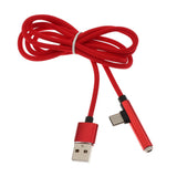 Maxbell USB 3.0 Type-C 3.5mm Headphone Jack Audio Charging Cable Adapter Splitter Red