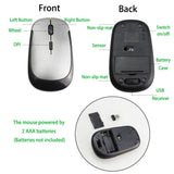 Maxbell 2.4 Ghz Wireless Office Mouse Optical 1000DPI Mice for Computer / TV red