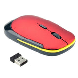 Maxbell 2.4 Ghz Wireless Office Mouse Optical 1000DPI Mice for Computer / TV red