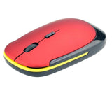 Maxbell 2.4 Ghz Wireless Office Mouse Optical 1000DPI Mice for Computer / TV red
