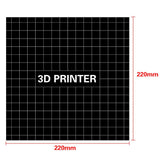 Maxbell 3D Printer Build Plate Tape Square Heat Bed Sticker Accessories 220x220mm
