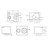 Maxbell 3D Printer Part XCR-NV6 Heating Block with Silicone Sock 0.4mm Nozzle