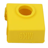 Maxbell 1 Piece MK9 Aluminum Block Silicone Protective Cover For 3D Printer Yellow - Aladdin Shoppers